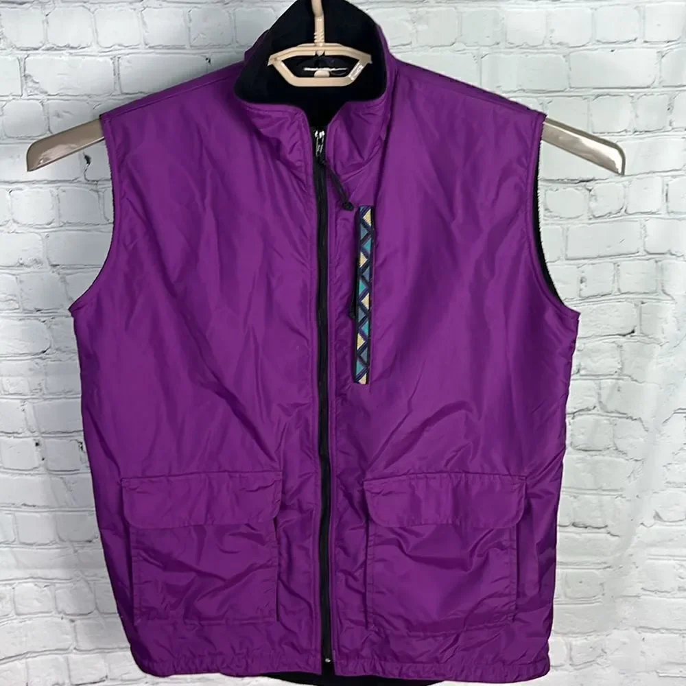 REI Fleece Lined Grape Purple Vest size Youth XL
